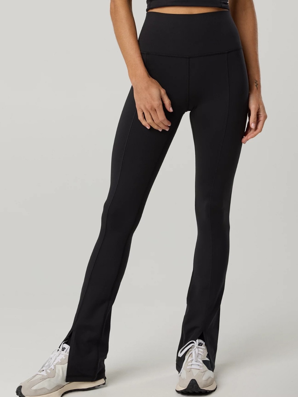 NWT OFFLINE By Aerie The Hugger Mini Flare High-Rise Legging in True Black Small